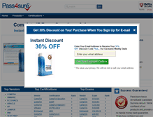 Tablet Screenshot of pass-4-sure.com